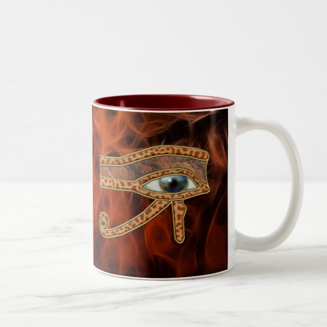 Eye of Horus Wadjet Egyptian Art Mug (Right)
