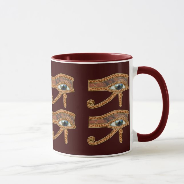Eye of Horus Wadjet Egyptian Art Mug (Right)