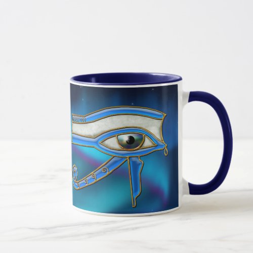 Eye of Horus Wadjet Egyptian Art Mug