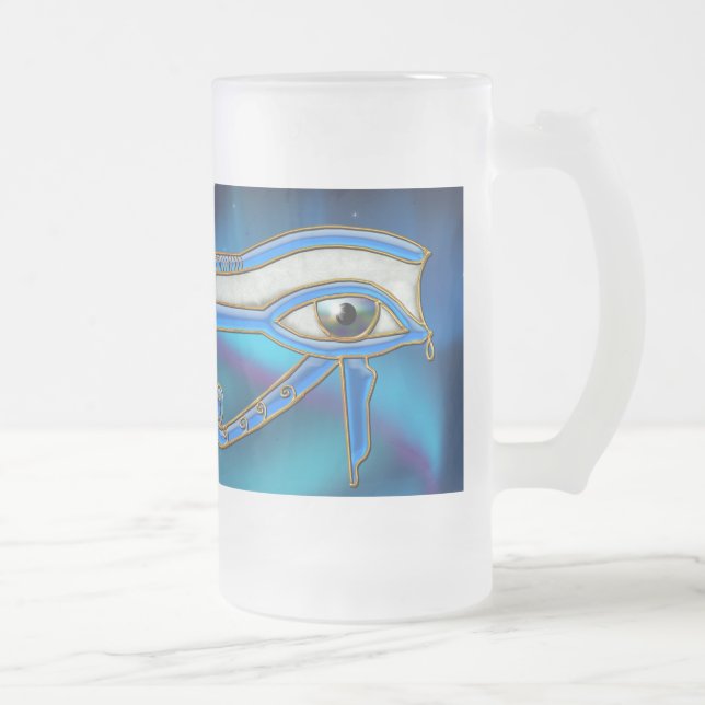 Eye of Horus Wadjet Egyptian Art Mug (Right)