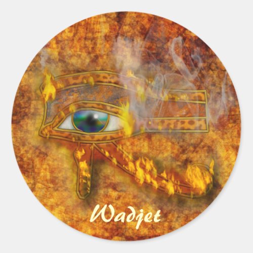 Eye of Horus Wadjet Egyptian Art Stickers