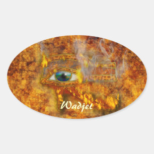 Eye of Horus Wadjet Egyptian Art Stickers