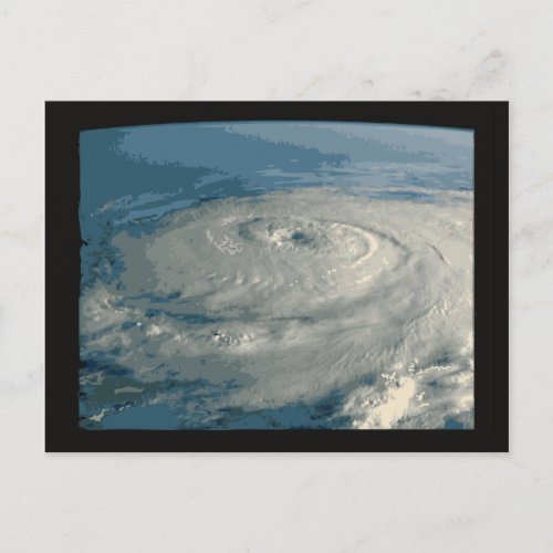 Eye of Hurricane Postcard