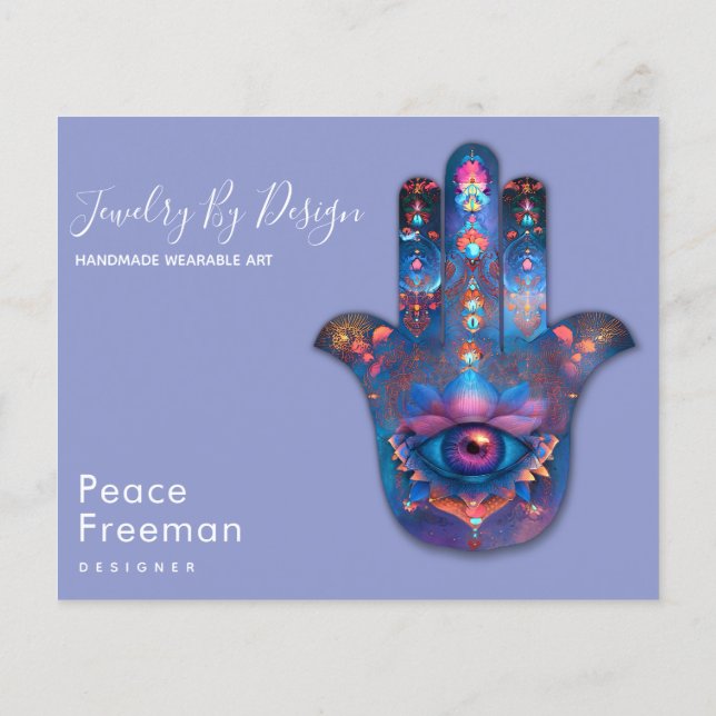 Eye of Illumination | Hamsa Hand Design Flyer (Back)