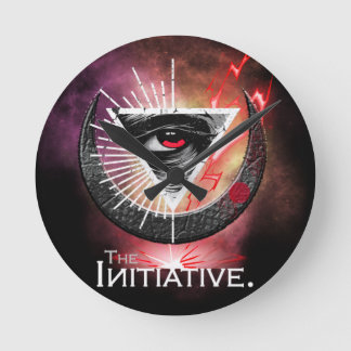 Eye Of Initiative Cosmic Basic Round Clock