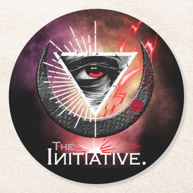 Eye Of Initiative Cosmic Basic  Round Paper Coaste Coaster (Front)
