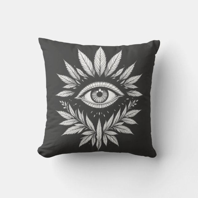 Eye of Nature Throw Pillow (Front)
