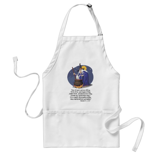 Eye of Newt - Blue Adult Apron (Front)
