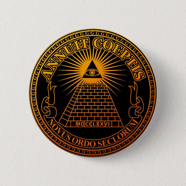 Eye of Providence 3 Pinback Button (Front)