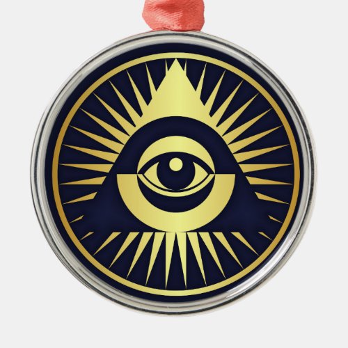 Eye of Providence Metal Ornament