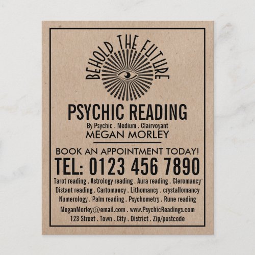 Eye of Providence Psychic Reading Advertising Flyer