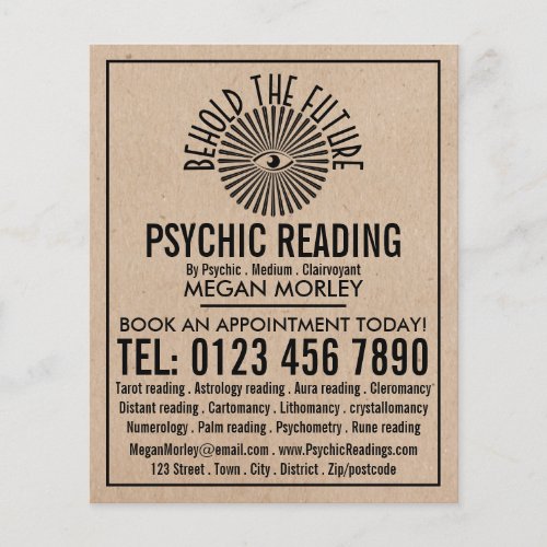 Eye of Providence Psychic Reading Advertising Flyer
