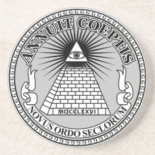 Eye of Providence Sandstone Coaster