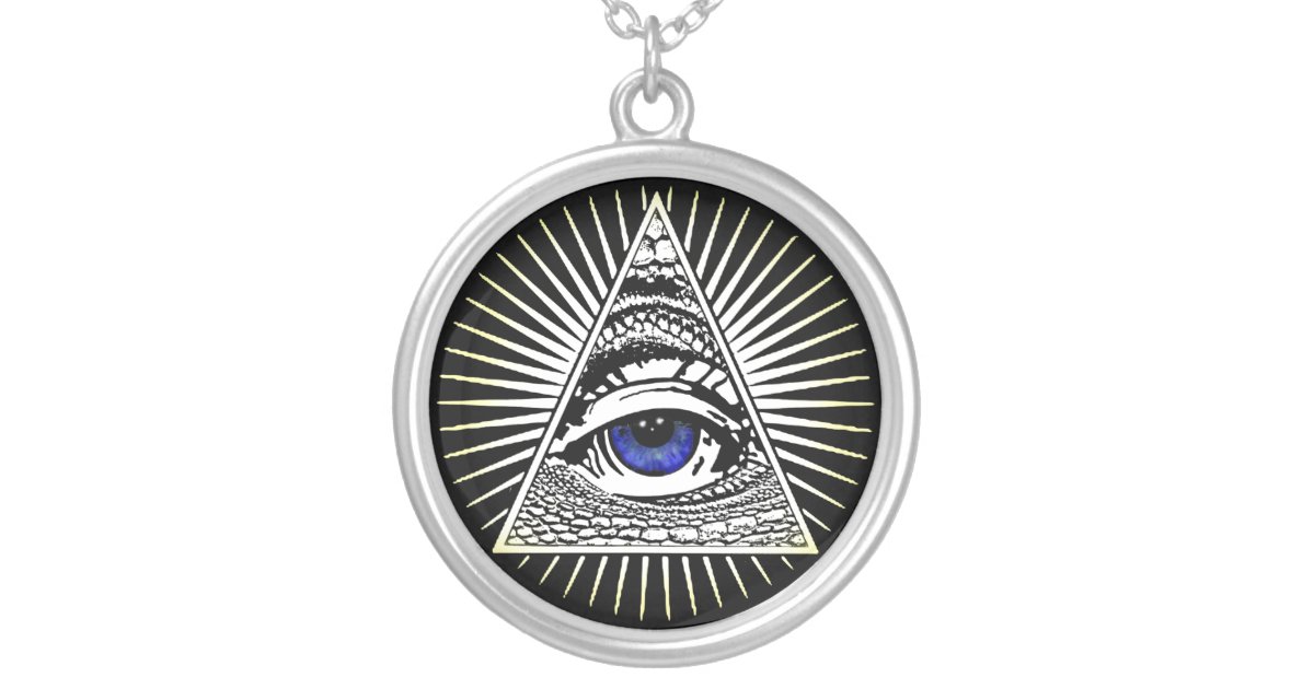 Eye of Providence Silver Plated Necklace