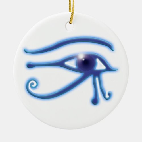 Eye of Ra Ancient Egyptian Wadjet Symbol Ceramic Ornament