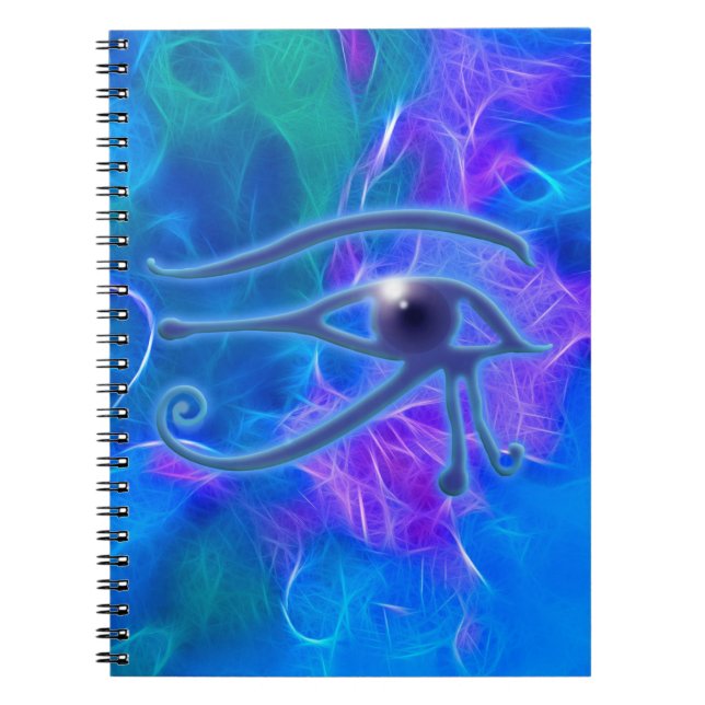 Eye of Ra Ancient Egyptian Wadjet Symbol Notebook (Front)