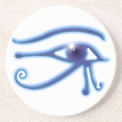 Eye of Ra Ancient Egyptian Wadjet Symbol Sandstone Coaster