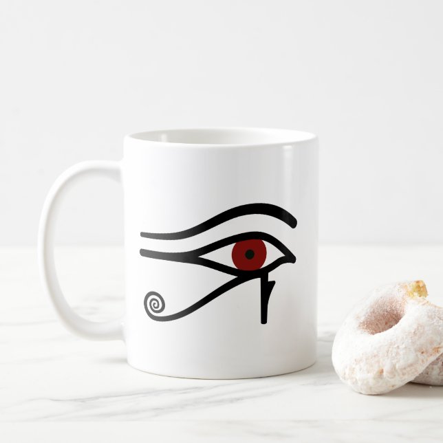 Eye of Ra - Egyptian God Coffee Mug (With Donut)
