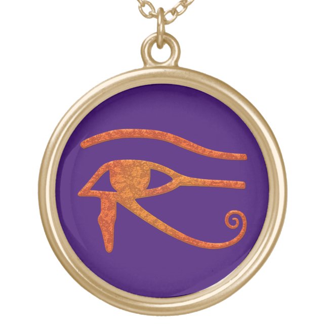 Eye of Ra Egyptian Wadjet Symbol Pendant (Front)