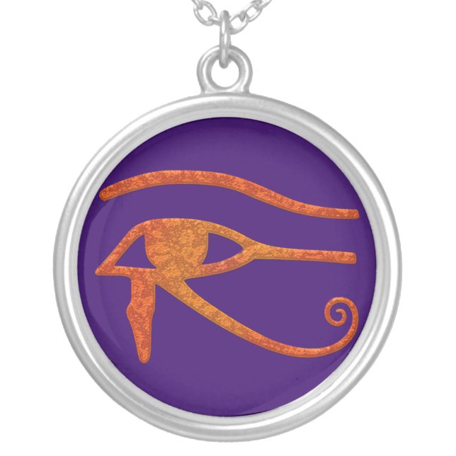 Eye of Ra Egyptian Wadjet Symbol Pendant (Front)