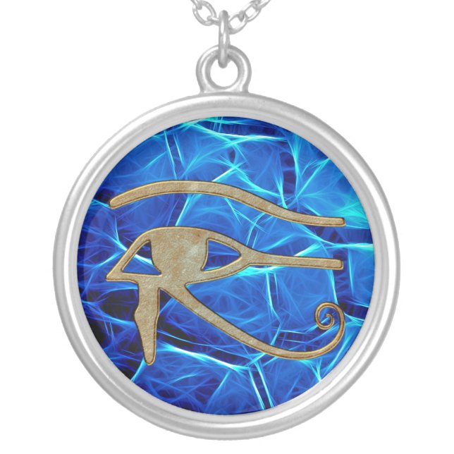 Eye of Ra Egyptian Wadjet Symbol Pendant (Front)