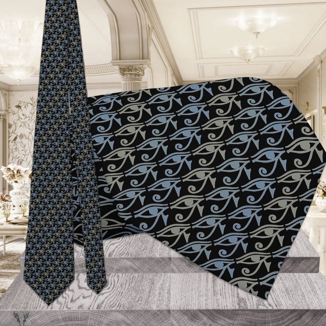 Eye Of Ra Horus Tie Armani Gray Black Tie (Creator Uploaded)