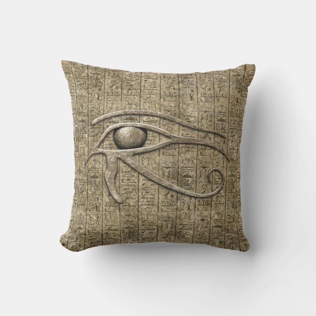 Eye Of Ra Throw Pillow (Front)