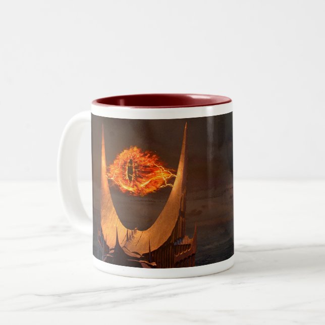 Eye of Sauron tower Two-Tone Coffee Mug (Front Left)