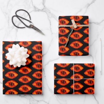 Eye Of Sauron Wrapping Paper Sheets by lordoftherings at Zazzle