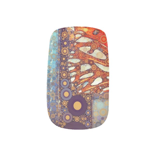 Eye of the Butterfly Minx Nail Wraps (Right Thumb)