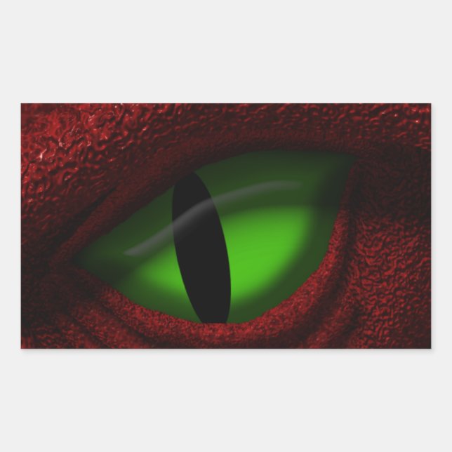 Eye of the Dragon Rectangular Sticker (Front)