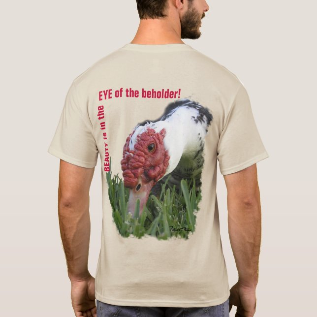 Eye of the Duck Close-Up Photograph T-Shirt (Back)