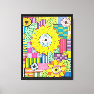 Eye of the Flower Canvas Print