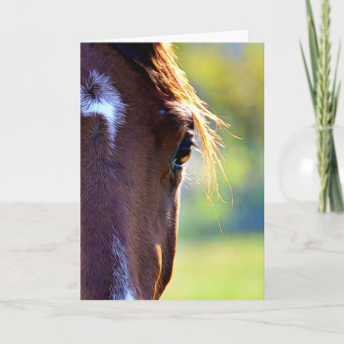 Eye of the Horse Blank Note Card