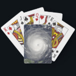 Eye of the Hurricane Poker Cards<br><div class="desc">An overhead satellite view of the eye of the Category 5 hurricane Isabel in the North Atlantic north of Puerto Rico in September of 2003.</div>