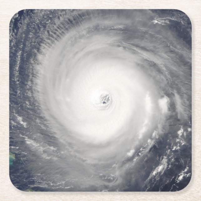 Eye of the Hurricane Square Paper Coaster (Front)