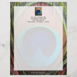 Eye of the Peacock Feather Close-Up Letterhead