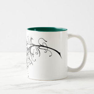 Eye of the Peacock Two-Tone Coffee Mug