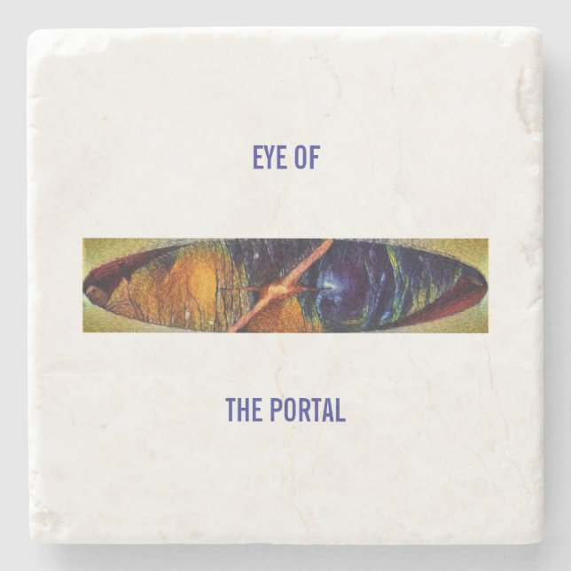 Eye of the Portal Stone Coaster (Front)
