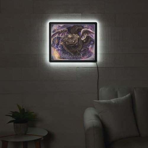 Eye of the Storm Dragon LED Sign