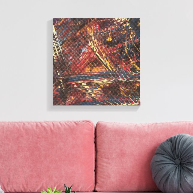 Eye of the Storm Stretched Canvas Print (Insitu(LivingRoom))