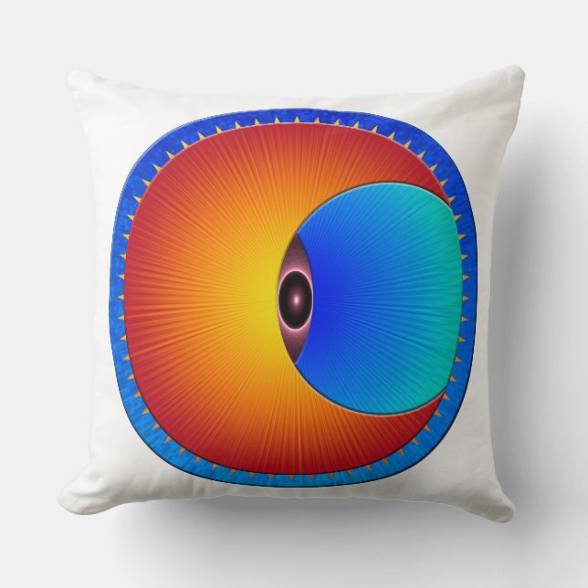 Eye Of The Sun Decorative Throw Pillow (Front)