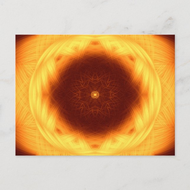 Eye of the Sun Mandala Postcard (Front)