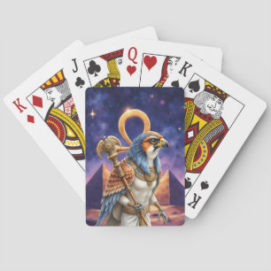 Eye of the Sun – The Eternal Falcon of the Desert Poker Cards