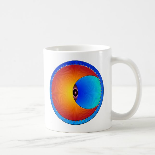 Eye Of The Sun  White Coffee Mug (Right)