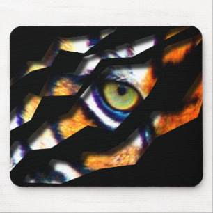 Eye Of The Tiger Tear Through Mouse Pad