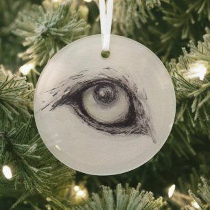 Eye of the Wolf – Gaze Collection Glass Ornament