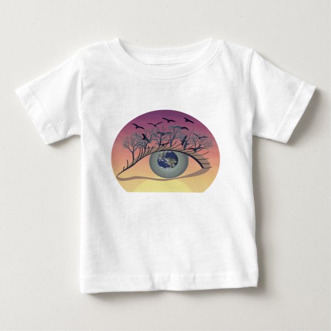 Eye on the World – Nature & Earth Art  Baby T-Shirt (Front)