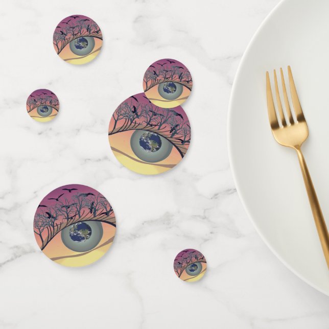 Eye on the World – Nature & Earth Art  Confetti (Group)