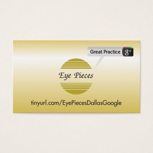 Eye Pieces Dallas Business Cards